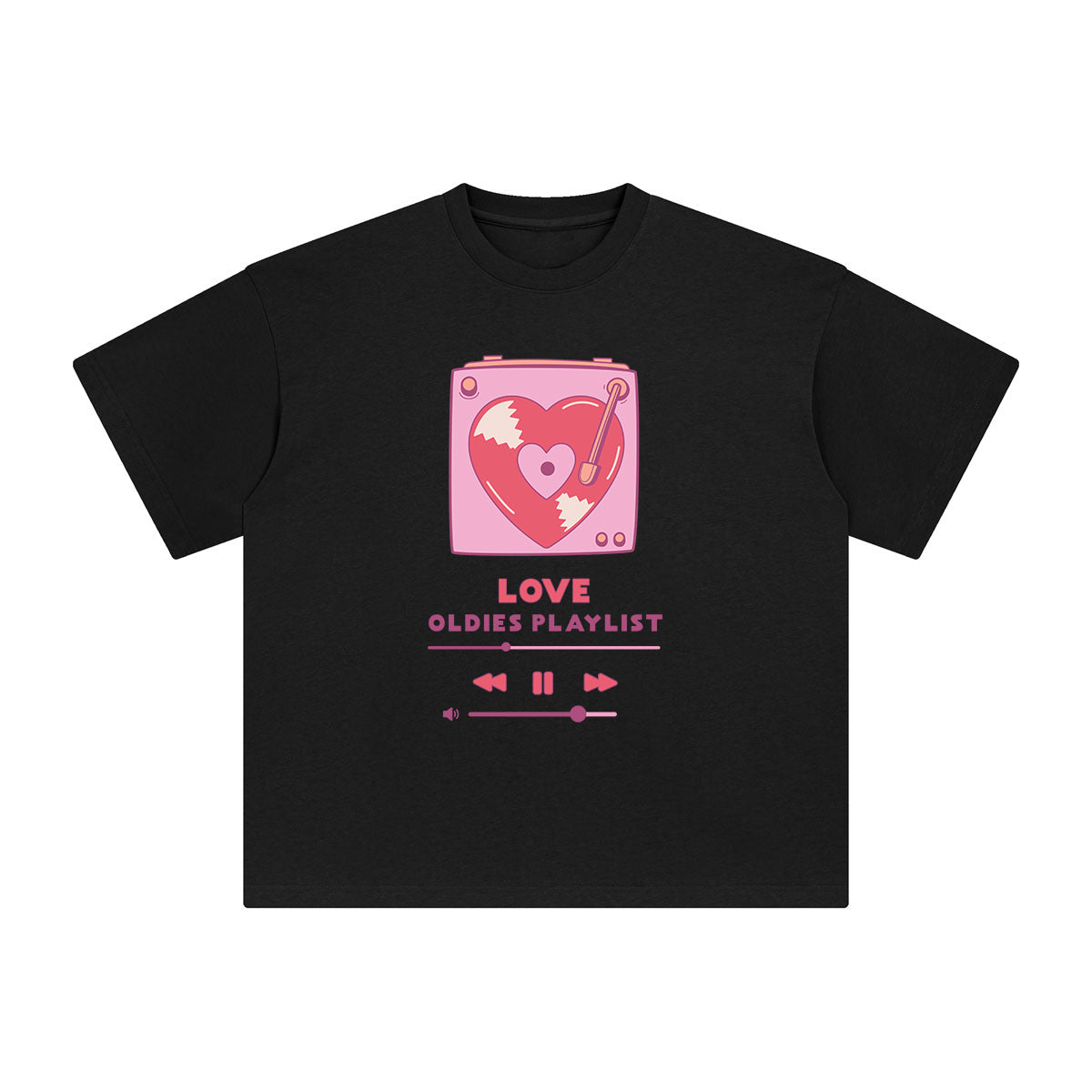 Love Odies Playlist Graphic Tee-INNBLAC Fashion Apparel