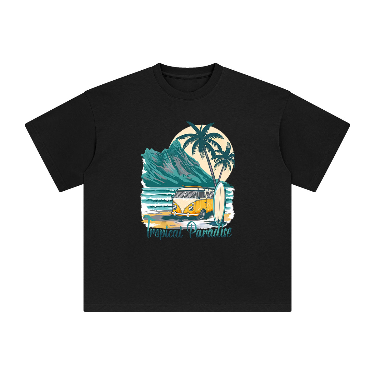 Tropical Paradise Graphic Tee-INNBLAC Fashion Apparel