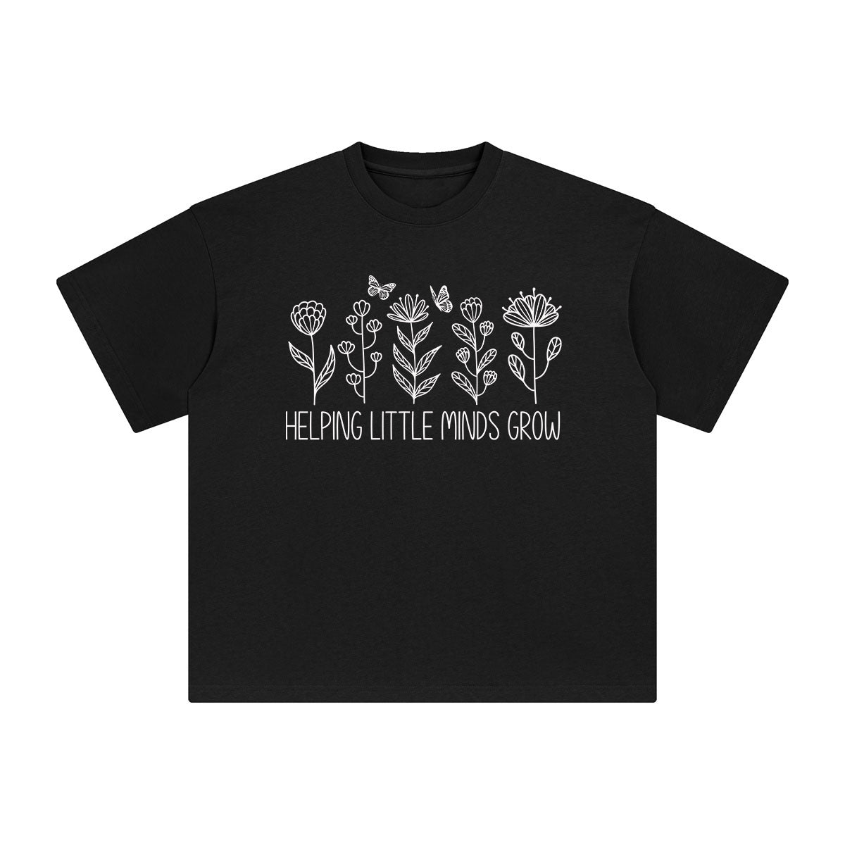 Helping Little Minds Grow Graphic Tee-INNBLAC Fashion Apparel