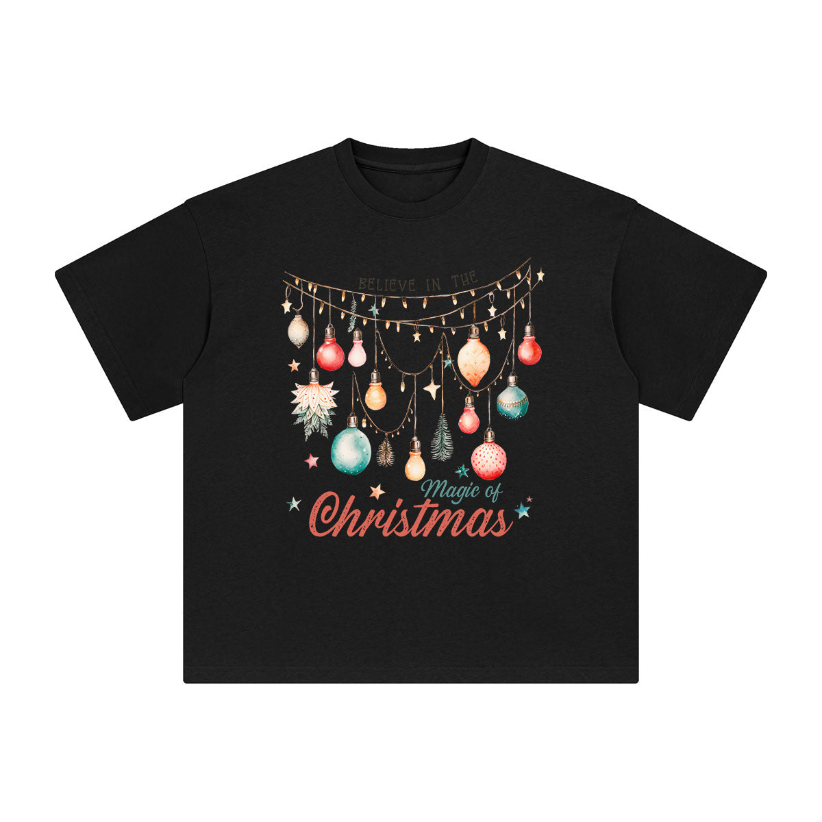 Magic Of Christmas Graphic Tee-INNBLAC Fashion Apparel