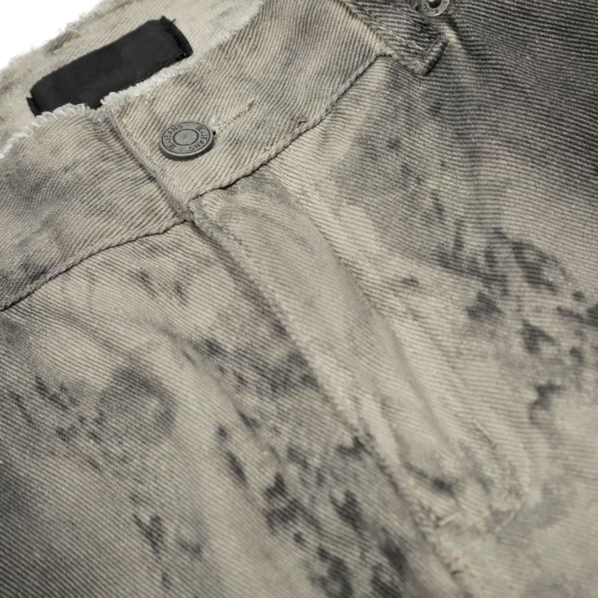 Smoke Rise Vintage Wash Raw Hem Straight-Leg Jeans