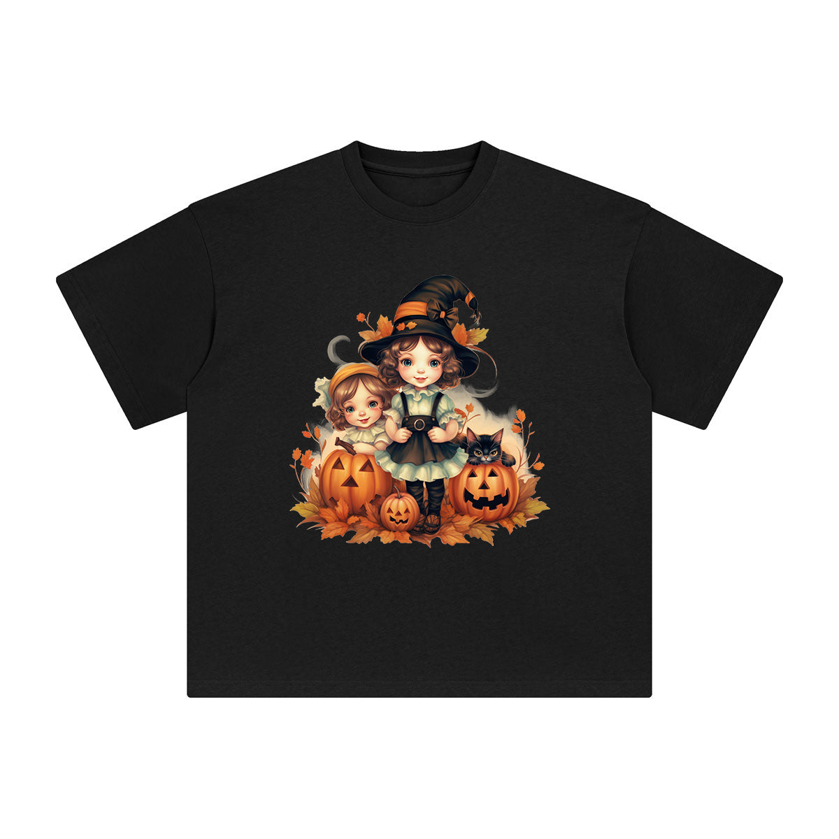 Couple Girl And Cat Graphic Tee-INNBLAC Fashion Apparel