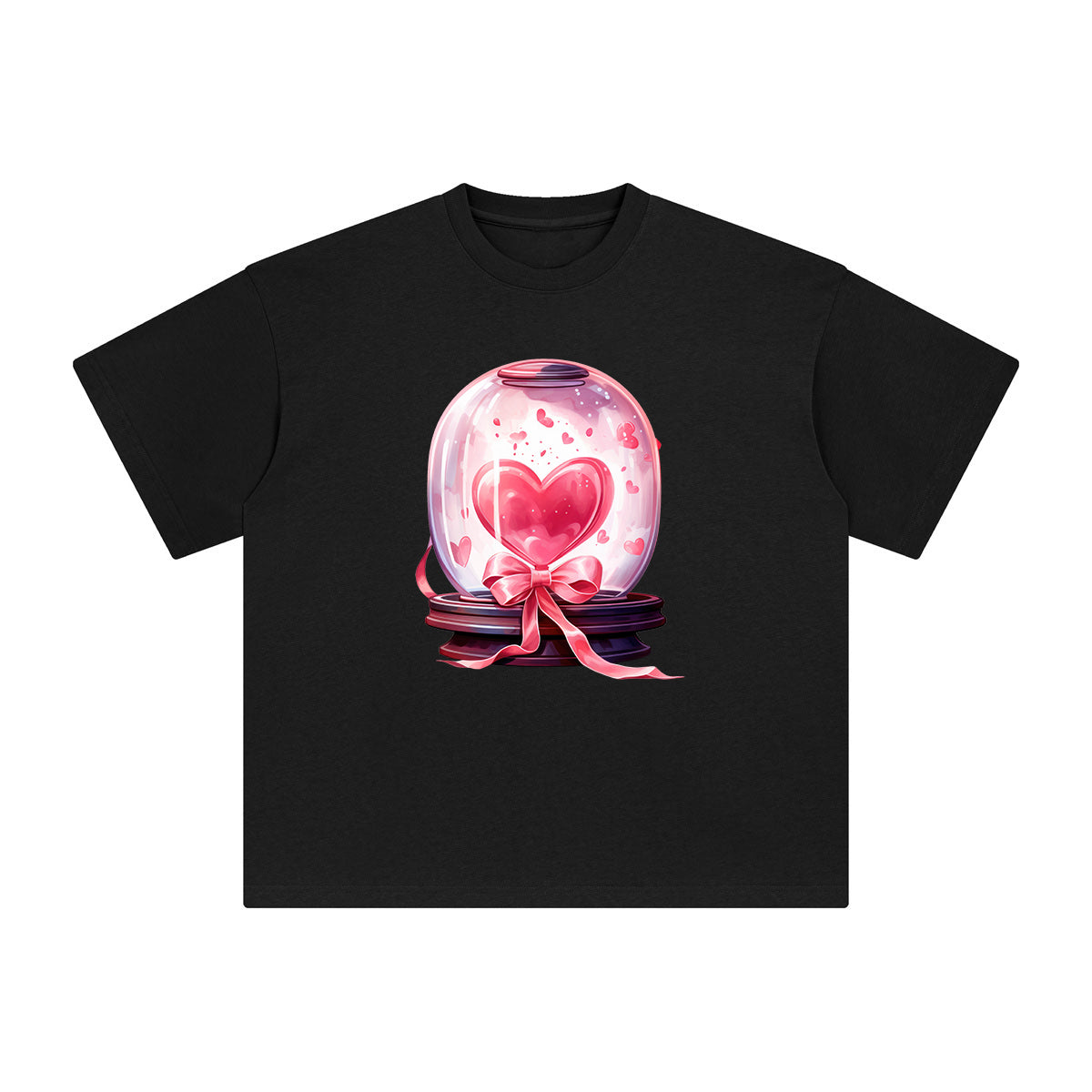 Valentine Love Globe Graphic Tee-INNBLAC Fashion Apparel