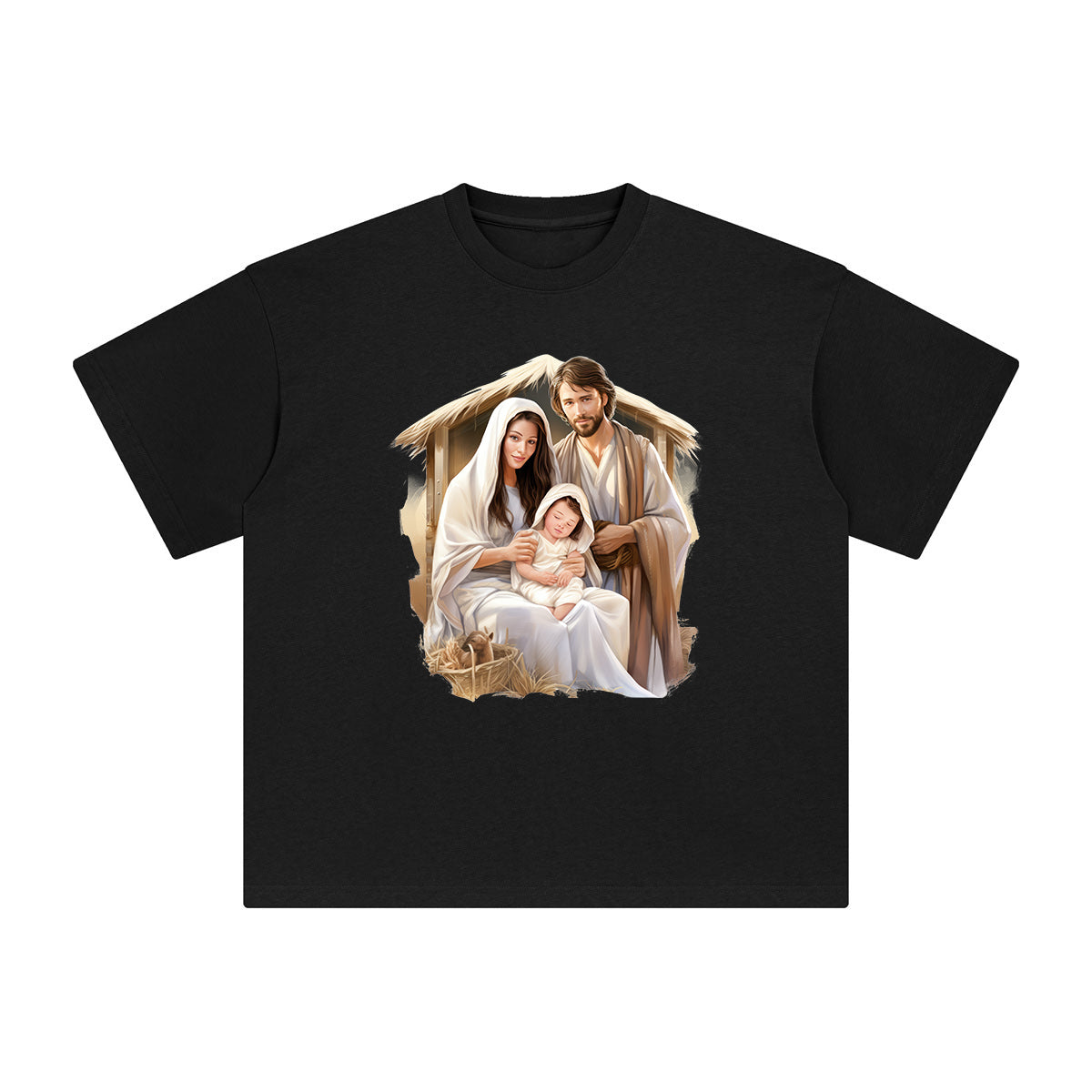 Christmas Nativity Scene Graphic Tee-INNBLAC Fashion Apparel