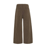 Ins Style Washed Corduroy Striped Relaxed Wide Leg Pants