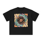 Flower Abstract Graphic Tee-INNBLAC Fashion Apparel