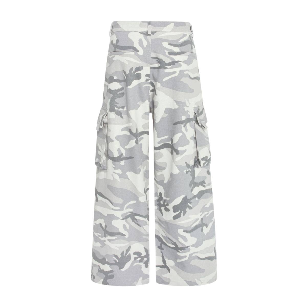 Camouflage Patchwork Multi Pocket Relaxed Cargo Pants