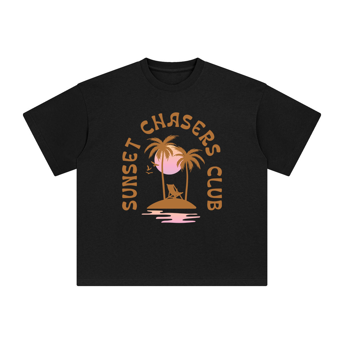 Sunset Chasers Club Graphic Tee-INNBLAC Fashion Apparel