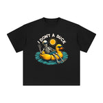 Skeleton Duck Floating Vacation Graphic Tee-INNBLAC Fashion Apparel