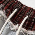 Smoke Rise Double Waistband Doll Print Ripped Jeans