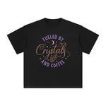 Fueled By Crystals And Coffee Graphic Tee-INNBLAC Fashion Apparel