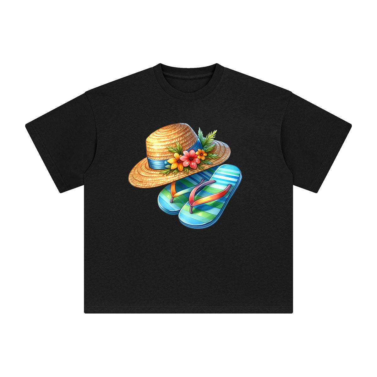 Summer Vacation Comic Graphic Tee-INNBLAC Fashion Apparel