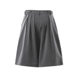 Vintage Pleated Wide Leg Cropped Trousers
