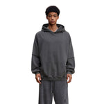 Two-Layer Sleeve Acid Washed Cotton Hoodie