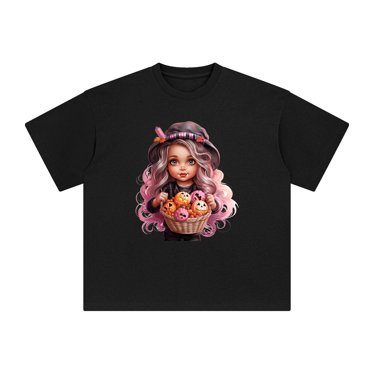 Girl Holding Candy Graphic Tee-INNBLAC Fashion Apparel