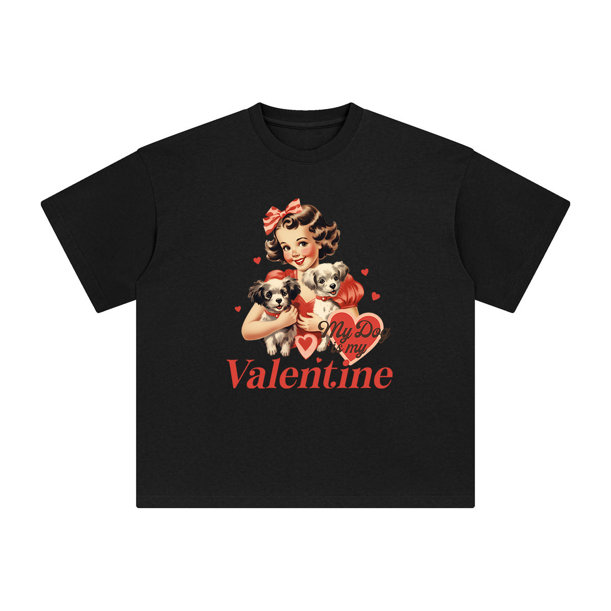 My Dog Is My Valentine Graphic Tee-INNBLAC Fashion Apparel