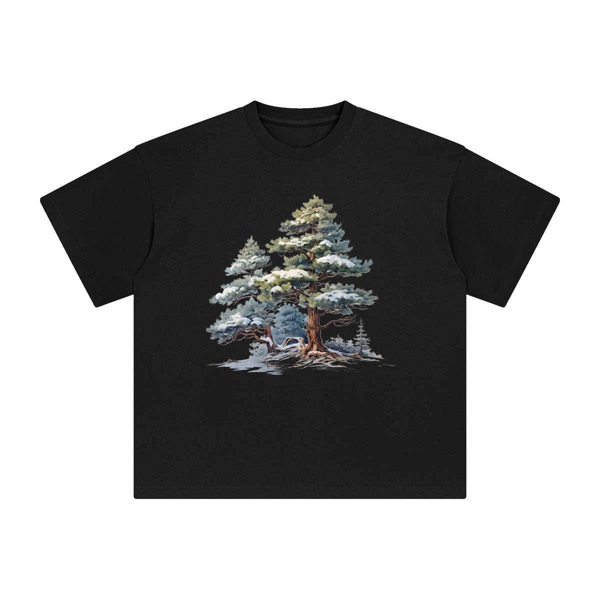 Pine Tree Graphic Tee-INNBLAC Fashion Apparel