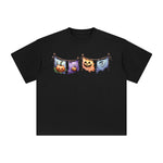 Halloween Flags Graphic Tee-INNBLAC Fashion Apparel