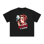 Burn lt Down Graphic Tee-INNBLAC Fashion Apparel