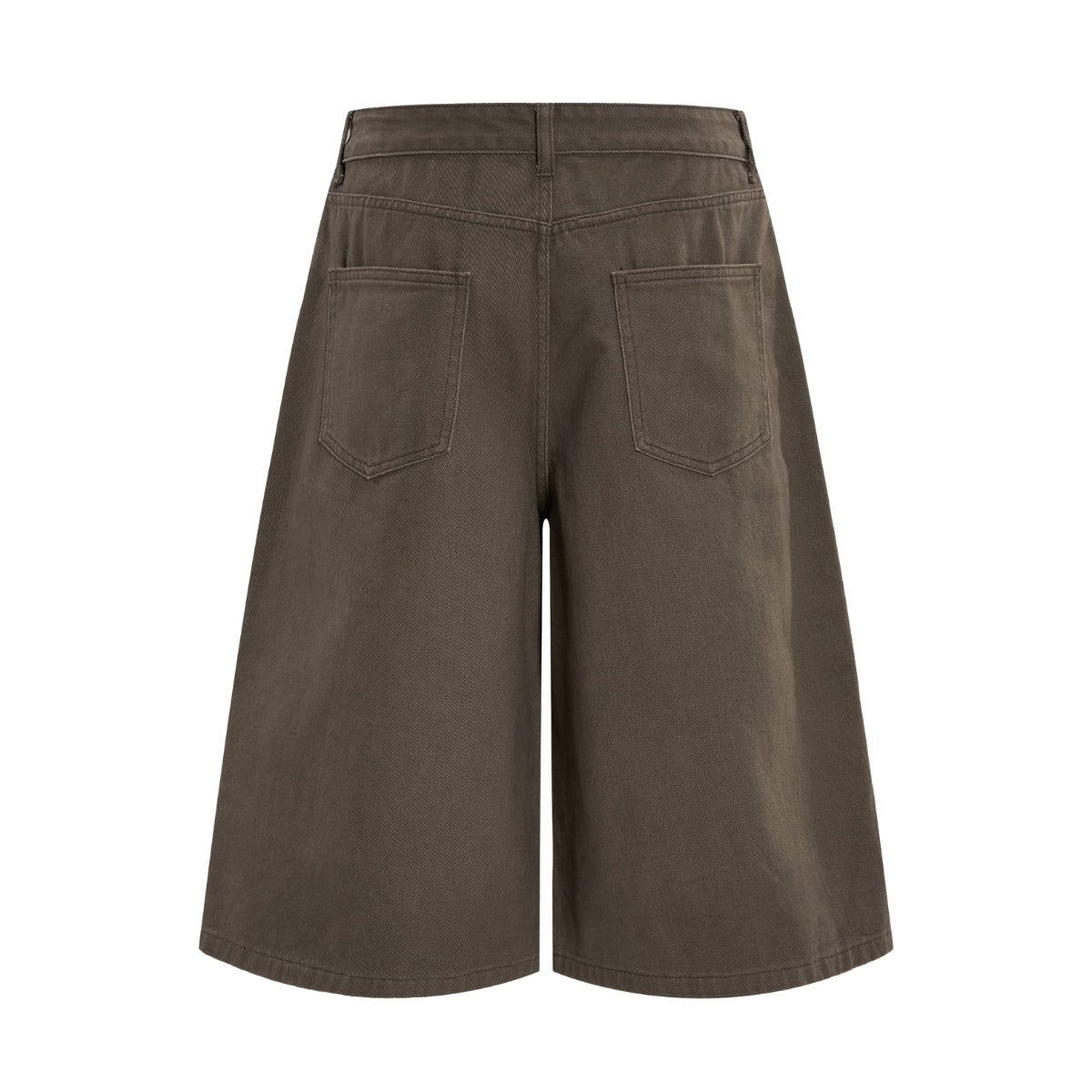Retro Washed Baggy Straight-Leg Bermuda Shorts