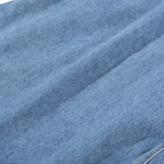 Women's Denim Bow Strappy Mini Dress