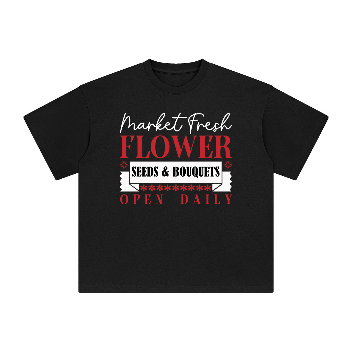 Market Slogan Aesthetic Graphic Tee-INNBLAC Fashion Apparel
