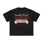 Market Slogan Aesthetic Graphic Tee-INNBLAC Fashion Apparel