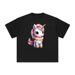 Pastel Christmas Baby Unicorn Graphic Tee-INNBLAC Fashion Apparel