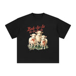 Christmas Sheep Graphic Tee-INNBLAC Fashion Apparel