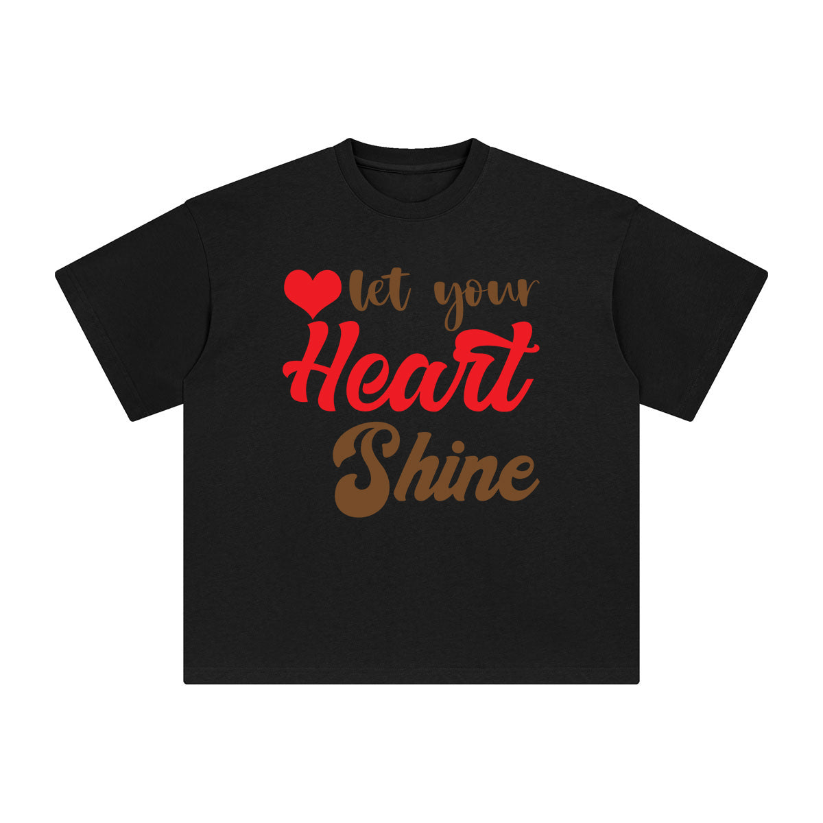 Let Your Heart Shine Graphic Tee-INNBLAC Fashion Apparel
