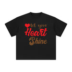 Let Your Heart Shine Graphic Tee-INNBLAC Fashion Apparel