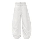 Vintage Embroidered Lettering Relaxed Fit Jogger Pants