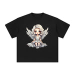 Silver Christmas Angel Graphic Tee-INNBLAC Fashion Apparel