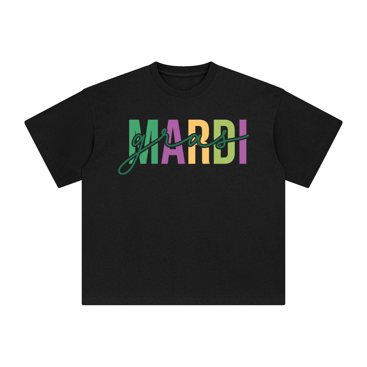 Mardi Gras Graphic Tee-INNBLAC Fashion Apparel