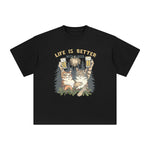 Life Is Better With A Beer Graphic Tee-INNBLAC Fashion Apparel