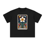 December Narcissus Card Graphic Tee-INNBLAC Fashion Apparel