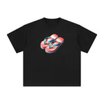 Summer Vacation Slippers Graphic Tee-INNBLAC Fashion Apparel