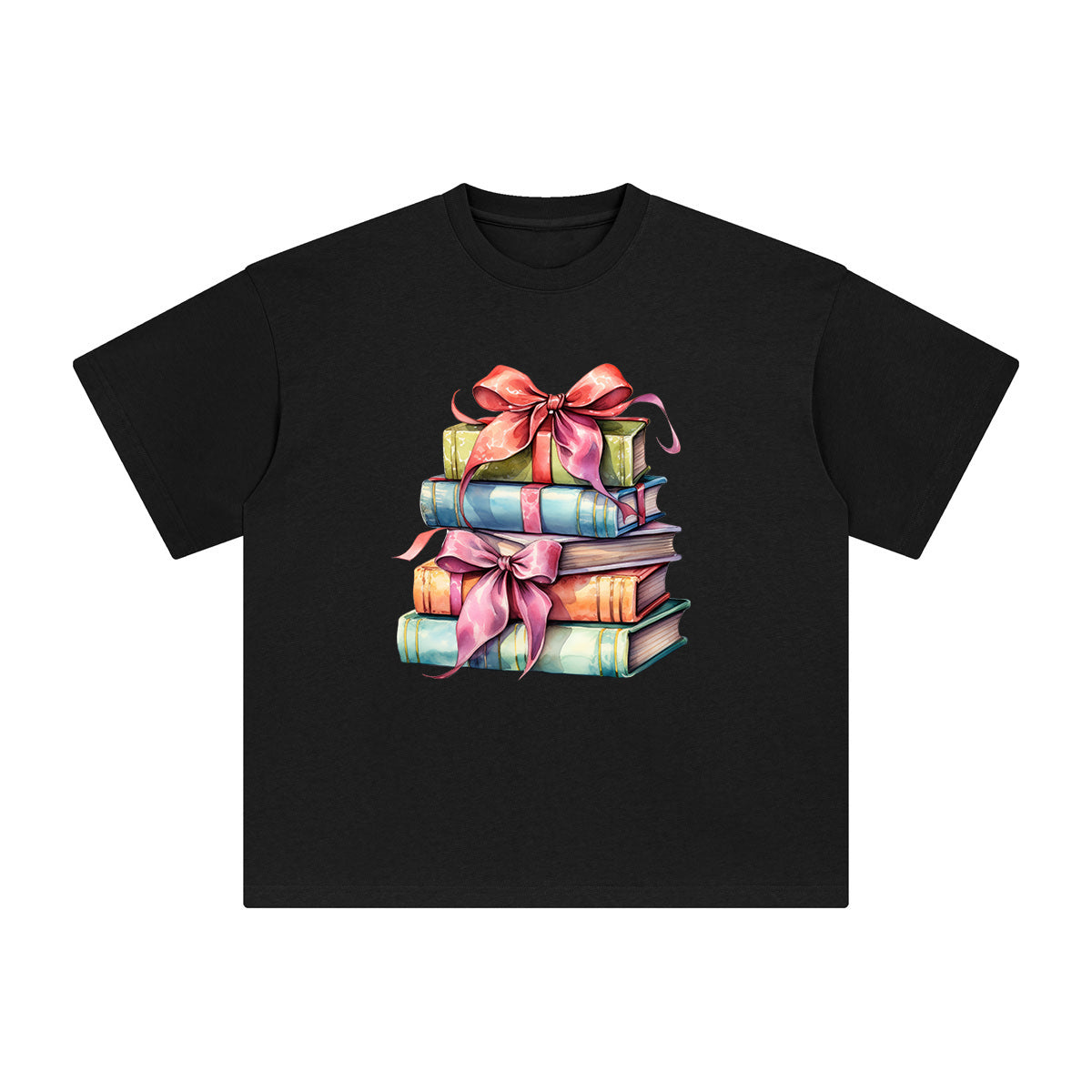 Books Graphic Tee-INNBLAC Fashion Apparel