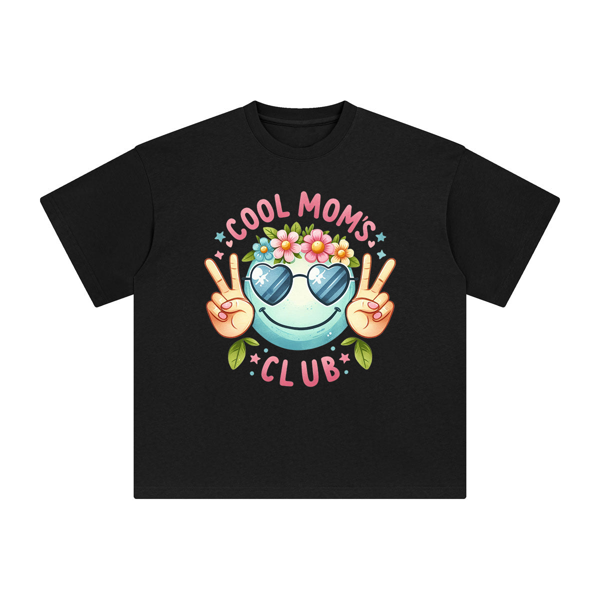 Cool Mom's Club Graphic Tee-INNBLAC Fashion Apparel