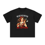 Retro Women With Axe Graphic Tee-INNBLAC Fashion Apparel