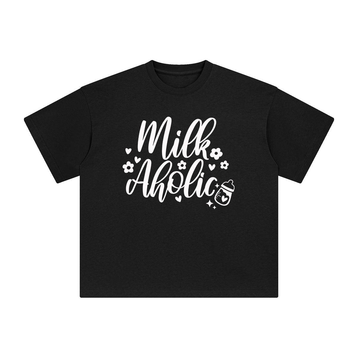 Milk Aholic Graphic Tee-INNBLAC Fashion Apparel