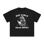 Hot Girls Read Books Graphic Tee-INNBLAC Fashion Apparel