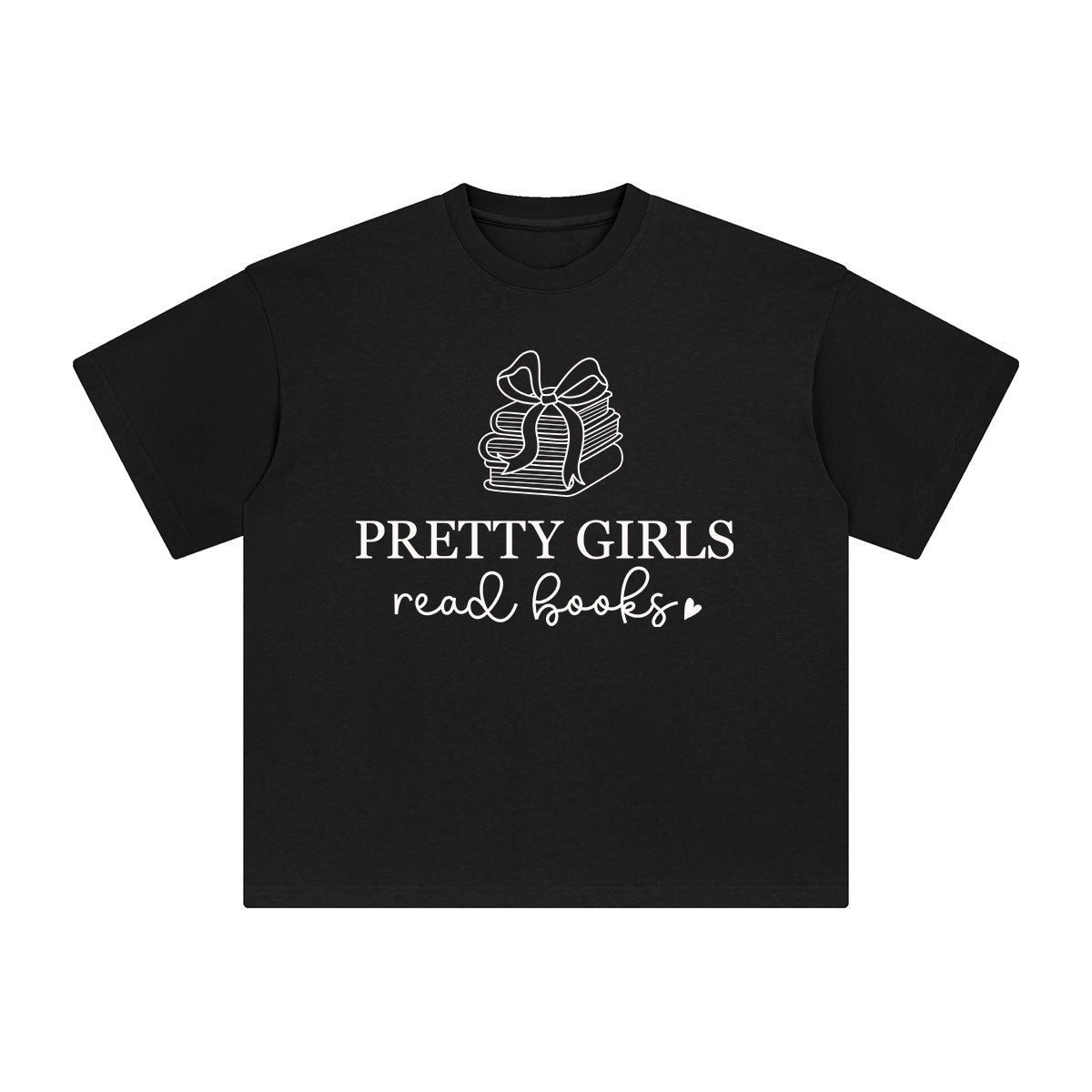 Pretty Girls Read Books Graphic Tee-INNBLAC Fashion Apparel