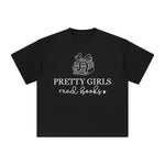 Pretty Girls Read Books Graphic Tee-INNBLAC Fashion Apparel