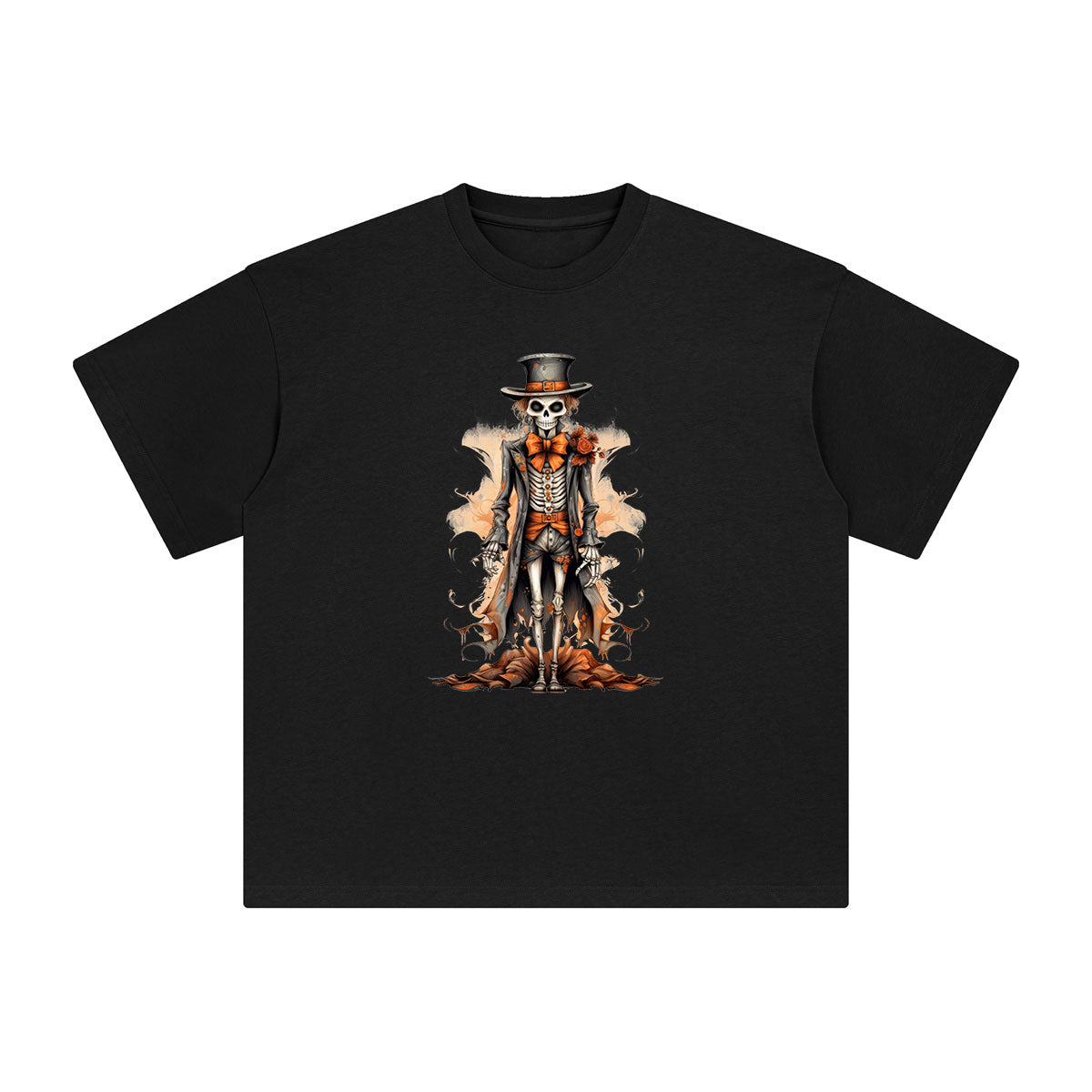 Halloween Skeleton Man Graphic Tee-INNBLAC Fashion Apparel