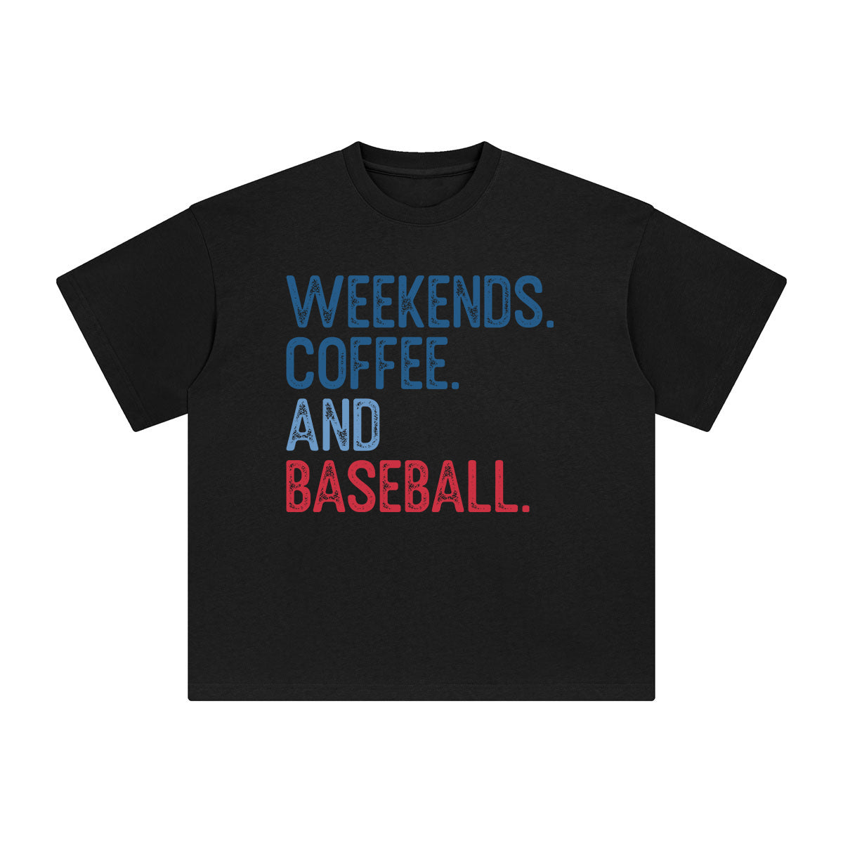 Weekends Coffee And Baseball Graphic Tee-INNBLAC Fashion Apparel