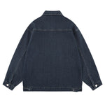 Multi-pocket Vintage Loose Washed Work Denim Jacket