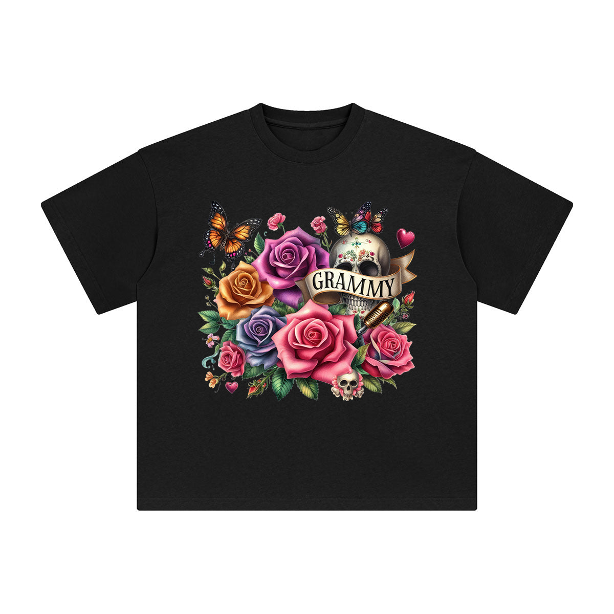 Grammy Blossom Graphic Tee-INNBLAC Fashion Apparel