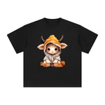 Halloween Highland Cow Graphic Tee-INNBLAC Fashion Apparel
