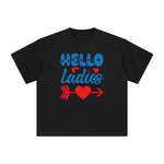 Hello Ladies Graphic Tee-INNBLAC Fashion Apparel